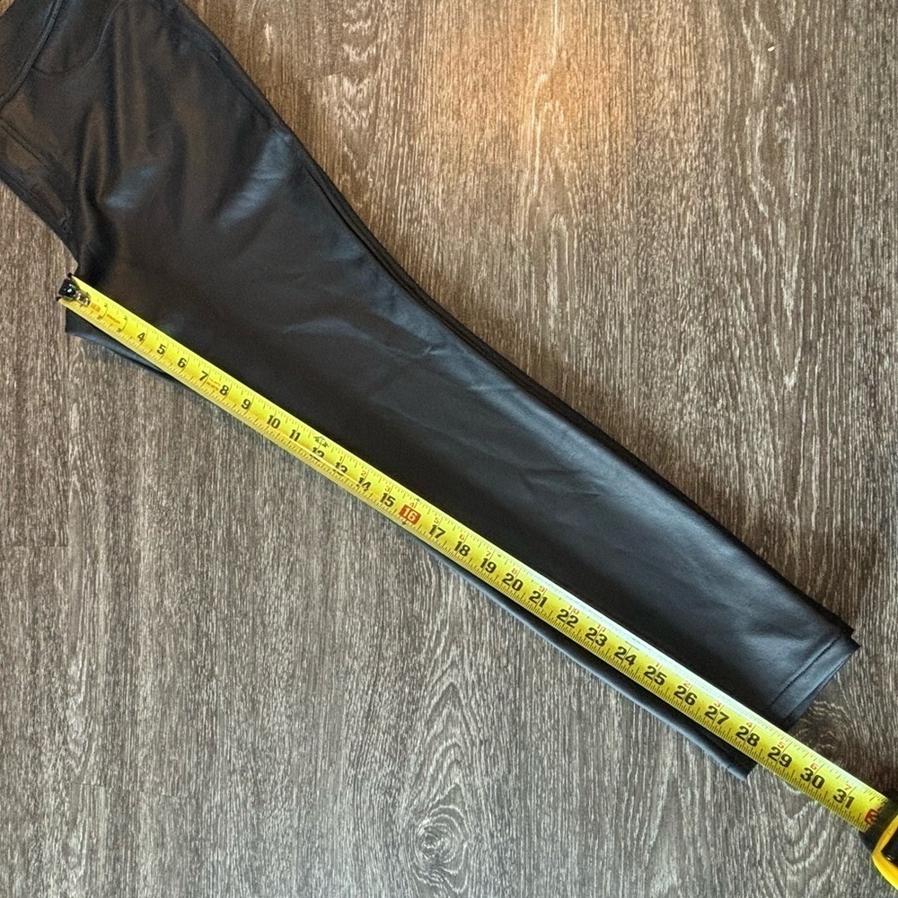 Express Women’s Faux leather coated high rise zip pants. Black. Women’s‎ 14. NWT - Picture 10 of 14